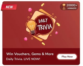 Flipkart Daily Trivia Quiz