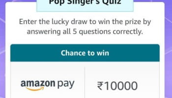 Amazon Pop Singers Quiz Answers Win ₹10,000