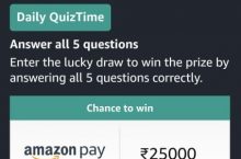 Amazon Quiz Answers Today For 26 May 2022 – Win Free Gifts