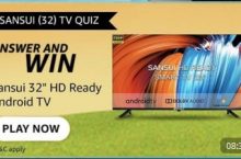 Amazon Sansui TV Quiz Answers Win 32 Inch LED